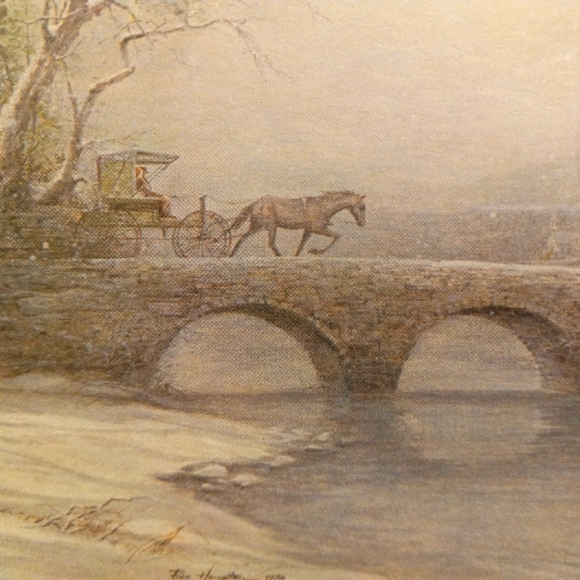 Ben Hampton Vintage 1974 SUNDAY MORNING Signed Print - Picture 2 of 5